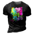 1990&8217S 90S Halloween Party Theme I Love Heart The Nineties 3D Print Casual Tshirt Vintage Black