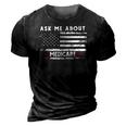 Ask Me About Medicare Health Insurance Consultant Agent Cool 3D Print Casual Tshirt Vintage Black