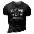 Born In 1956 Vintage Classic Dude 66Th Years Old Birthday Graphic Design Printed Casual Daily Basic 3D Print Casual Tshirt Vintage Black