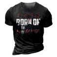 Born On The Fourth Of July 4Th Of July Birthday Patriotic 3D Print Casual Tshirt Vintage Black