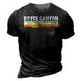 Bryce Canyon National Park - Utah Camping Hiking 3D Print Casual Tshirt Vintage Black