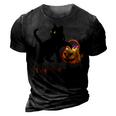 Cat I Do What I Want Halloween Candy Pumpkin Bag Black Cat 3D Print Casual Tshirt Vintage Black
