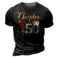 Chapter 50 Years Est 1972 50Th Birthday Red Rose Wine Crown 3D Print Casual Tshirt Vintage Black