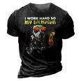 Dalmatian I Work Hard So My Dalmation Can Have A Better Life 3D Print Casual Tshirt Vintage Black