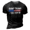 Dump Trump Gift Lock Him Up Gift 3D Print Casual Tshirt Vintage Black