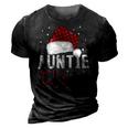 Fun Santa Hat Christmas Costume Family Matching Auntie Claus 3D Print Casual Tshirt Vintage Black