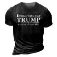 Funny Anti Biden Democrats For Trump Some Of Us Are Sane 3D Print Casual Tshirt Vintage Black