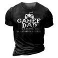 Gamer Dad V3 3D Print Casual Tshirt Vintage Black
