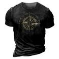 God Will Direct Your Path Compass Religion Christian 3D Print Casual Tshirt Vintage Black