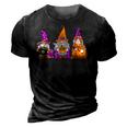 Halloween Gnomes Cute Autumn Pumpkin Fall Funny Holiday 3D Print Casual Tshirt Vintage Black