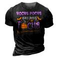 Halloween Teacher Or Student Hocus Pocus Everybody Focus 3D Print Casual Tshirt Vintage Black