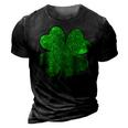 Happy Clover St Patricks Day Irish Shamrock St Pattys Day  3D Print Casual Tshirt Vintage Black