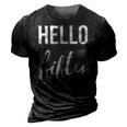 Hello 50 Fifty Est 1972 50Th Birthday 50 Years Old 3D Print Casual Tshirt Vintage Black