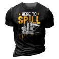 Here To Spill The Tea Usa Independence 4Th Of July Graphic 3D Print Casual Tshirt Vintage Black
