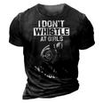 I Dont Whistle - My Turbo Does 3D Print Casual Tshirt Vintage Black