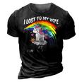 I Lost To My Wife At Fantasy Football 3D Print Casual Tshirt Vintage Black