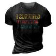 I Survived My Wifes Phd Dissertation For Husband 3D Print Casual Tshirt Vintage Black