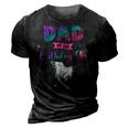 Ice Skating Dad Of The Birthday Girl Family Matching Daddy 3D Print Casual Tshirt Vintage Black