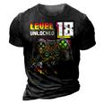 Level 18 Unlocked Crushing It 2004 Video Game 18Th Birthday 3D Print Casual Tshirt Vintage Black