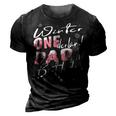 Mens Winter Onederland Dad Of Birthday Girl 1St Birthday Theme 3D Print Casual Tshirt Vintage Black