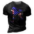 Patriotic Flag Poodle For American Poodle Lovers 3D Print Casual Tshirt Vintage Black