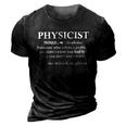 Physicist Wizard Scientist Science Physics Gift For Teacher Cute Gift 3D Print Casual Tshirt Vintage Black