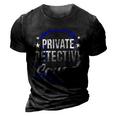Private Detective Squad Investigation Spy Investigator Funny Gift 3D Print Casual Tshirt Vintage Black