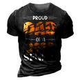 Proud Dad Of A 2022 Senior Tiger Print 3D Print Casual Tshirt Vintage Black