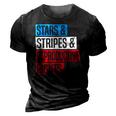 Stars Stripes And Reproductive Rights Pro Choice 4Th Of July 3D Print Casual Tshirt Vintage Black