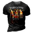 Thanksgiving With My Gnomies For Women Funny Gnomies Lover  3D Print Casual Tshirt Vintage Black