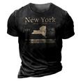 The Empire State &8211 New York Home State 3D Print Casual Tshirt Vintage Black