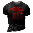 Trick Or Yeet - Blood Red Fun Halloween Costume Party Meme 3D Print Casual Tshirt Vintage Black