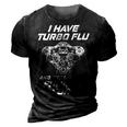 Turbo Flu 3D Print Casual Tshirt Vintage Black