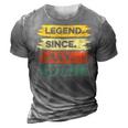 44Th Birthday Retro Vintage Legend Since July 1978 3D Print Casual Tshirt Grey
