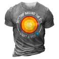 90Th Birthday Retro 90Th Trip Around The Sun What A Ride 3D Print Casual Tshirt Grey