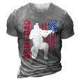 Army Dad Cool Gift 3D Print Casual Tshirt Grey