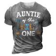 Auntie The Wild One Girl Birthday Matching Family Party 3D Print Casual Tshirt Grey