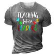 Autism Teacher Design Gift For Special Education 3D Print Casual Tshirt Grey