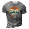Awesome Since April 1943 Vintage 80Th Birthday For Men Women 3D Print Casual Tshirt Grey
