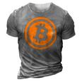 Bitcoin Logo Emblem Cryptocurrency Blockchains Bitcoin 3D Print Casual Tshirt Grey