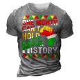 Black History Month One Month Cant Hold Our History 3D Print Casual Tshirt Grey