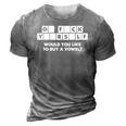 Crossword Go F Yourself Would You Like To Buy A Vowel 3D Print Casual Tshirt Grey