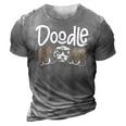 Doodle Mom Leopard Goldendoodle Mothers Day Mom Women Gifts 3D Print Casual Tshirt Grey