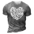 Easter Christian Christ Is Risen Cross Heart 3D Print Casual Tshirt Grey