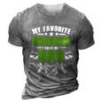 Favorite Soldier Calls Me Dad Memorial Army Dad Great Gift 3D Print Casual Tshirt Grey