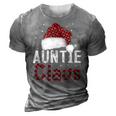 Fun Santa Hat Christmas Costume Family Matching Auntie Claus 3D Print Casual Tshirt Grey
