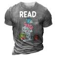 Funny Teacher Library Read Book Club Piggie Elephant Pigeons  3D Print Casual Tshirt Grey