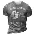 Granddad & Grandsons - Best Friends 3D Print Casual Tshirt Grey