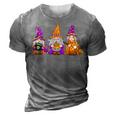 Halloween Gnomes Cute Autumn Pumpkin Fall Funny Holiday 3D Print Casual Tshirt Grey