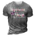 Happiness Is Being A Gaga Cute Womens Grandma 3D Print Casual Tshirt Grey
